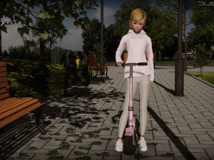 Razor kick scooter Modello 3D