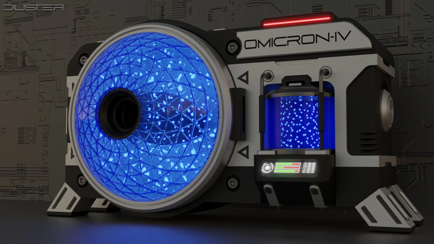 Sci-Fi Machine 3D Model .c4d .max .obj .3ds .fbx .stl .blend 
