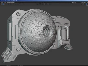 Sci-Fi Machine 3D Model