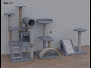 Cat furniture - Cat tree 3D Model