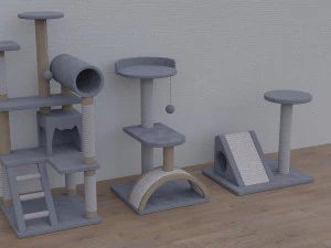 Cat furniture - Cat tree 3D Model