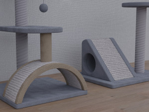 Cat furniture - Cat tree 3D Model