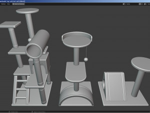 Cat furniture - Cat tree 3D Model