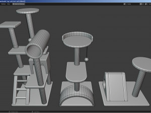 Cat furniture - Cat tree 3D Model
