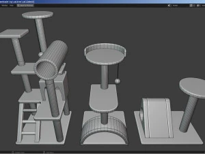 Cat furniture - Cat tree 3D Model