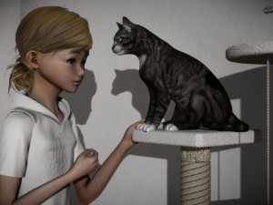 Cat furniture - Cat tree 3D Model