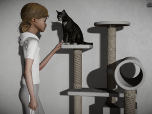 Cat furniture - Cat tree 3D Model