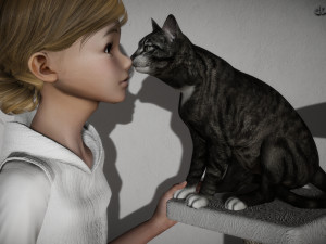 Cat furniture - Cat tree 3D Model