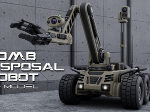 Bomb Disposal Robot 3D Model