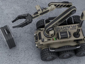 拆弹机器人 3D 模型