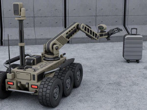 拆弹机器人 3D 模型