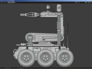 拆弹机器人 3D 模型