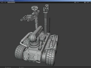 拆弹机器人 3D 模型