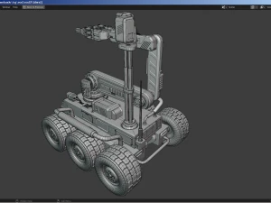 拆弹机器人 3D 模型