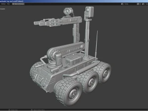 拆弹机器人 3D 模型