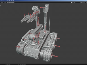 Bomb Disposal Robot Modelo 3D
