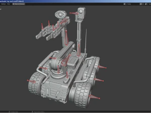 拆弹机器人 3D 模型
