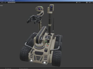 拆弹机器人 3D 模型