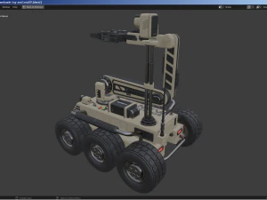 拆弹机器人 3D 模型