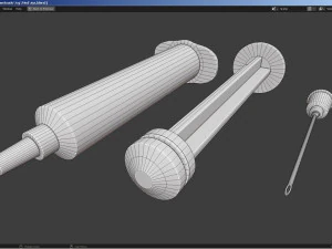 Medical Syringe 3D Model