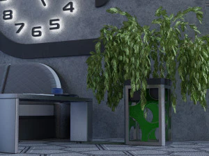 房间一角 3D 模型