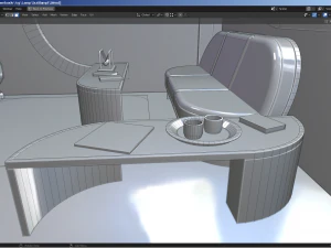 房间一角 3D 模型
