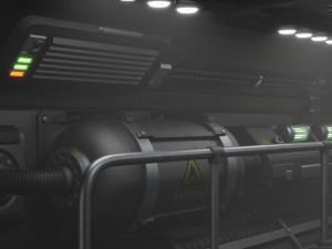 Sci-Fi Corridor 3D मॉडल