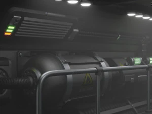 Sci-Fi Corridor 3D Model
