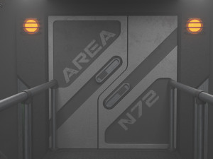 Sci-Fi Corridor 3D मॉडल