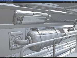 Sci-Fi Corridor 3D मॉडल