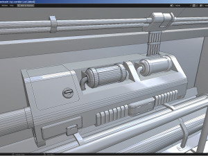Sci-Fi Corridor 3D मॉडल