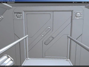 Sci-Fi Corridor 3D Model