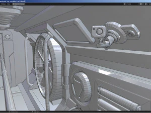 Sci-Fi Corridor 3D Model