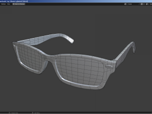 Ray-Ban glasses and case 3D Модель