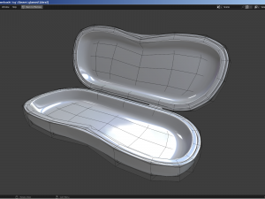 Ray-Ban glasses and case 3D Модель