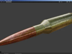 Bullet and Box - Barrett 3D Model