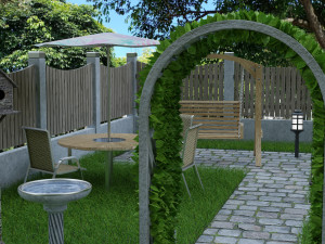 Garden Furniture and Accessories Modèle 3D