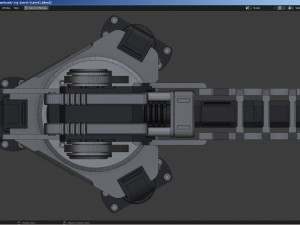 Sci-fi Turret 3D Model