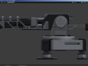 Sci-fi Turret 3D Model