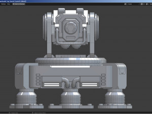 Sci-fi Turret 3D Model