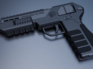 Fantascienza - Pistola cyberpunk Modello 3D