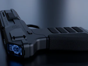 Fantascienza - Pistola cyberpunk Modello 3D