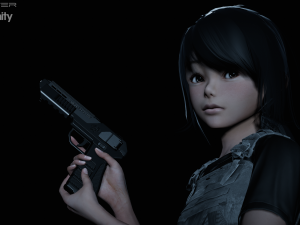 Sci-Fi - Cyberpunk Pistol 3D मॉडल