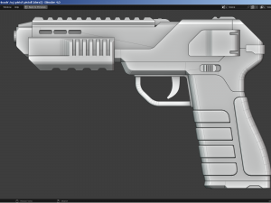 Sci-Fi - Cyberpunk Pistol 3D मॉडल