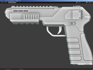 Fantascienza - Pistola cyberpunk Modello 3D