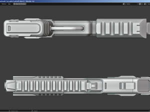 Sci-Fi - Cyberpunk Pistol 3D मॉडल
