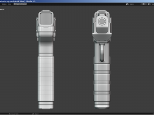 Sci-Fi - Cyberpunk Pistol 3D मॉडल