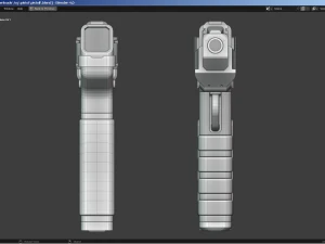 Fantascienza - Pistola cyberpunk Modello 3D