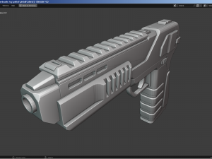 Sci-Fi - Cyberpunk Pistol 3D मॉडल