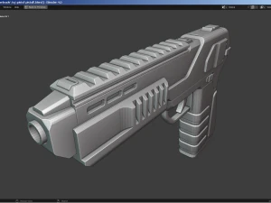 Fantascienza - Pistola cyberpunk Modello 3D